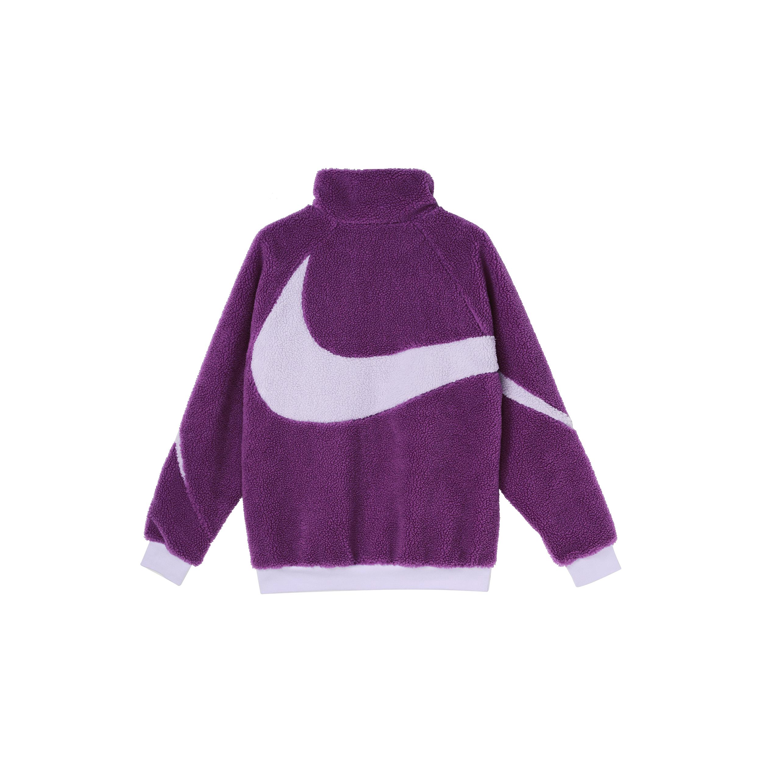 

Новая женская куртка Nike Big Swoosh двусторонняя из боа азиатской размерной сетки BQ6546-570 XL