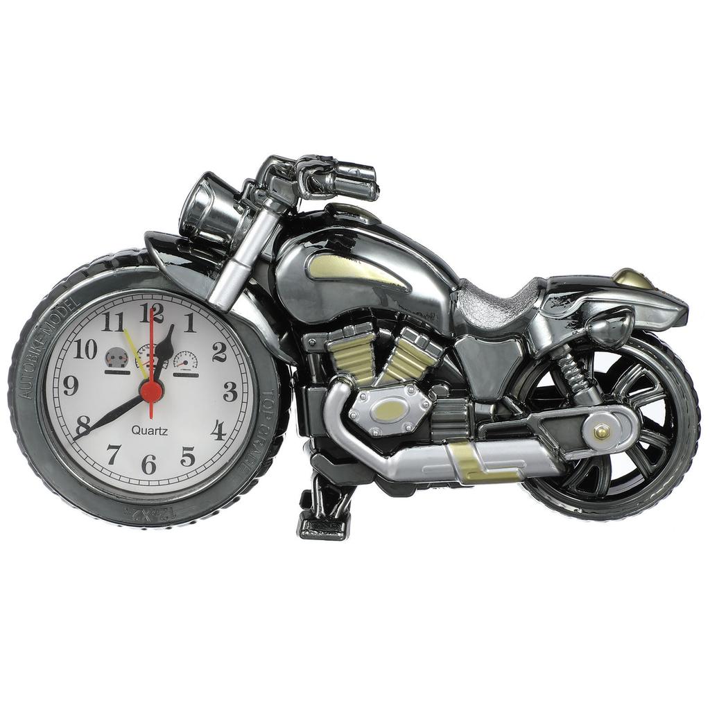 Vintage Motorcycle Alarm Clock Quartz Core Accurate Timing Decorative Unique Gift for Motor Lovers Creative Home Decor