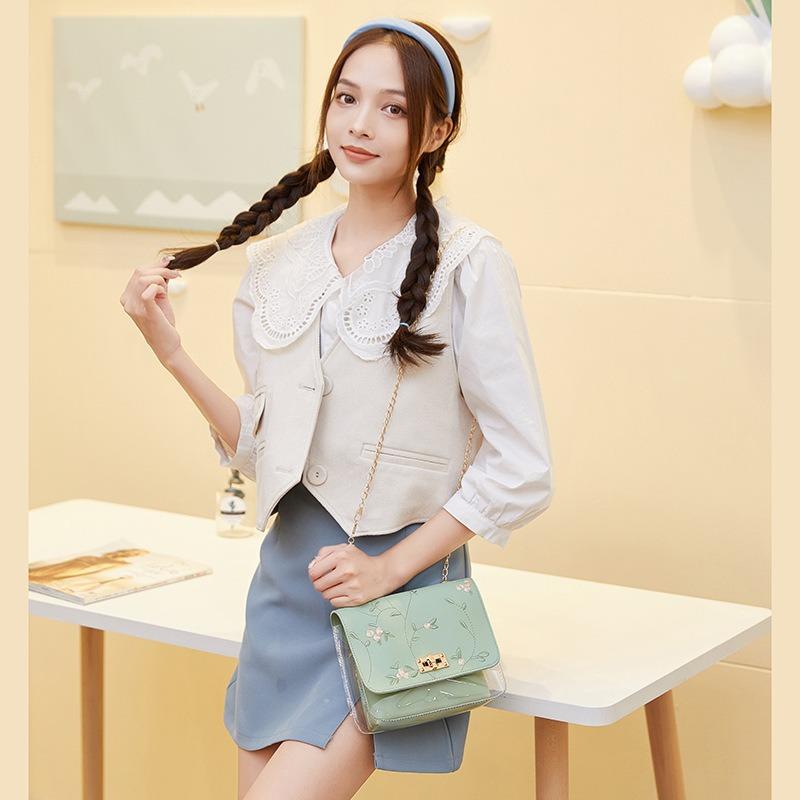 Women's Bag New Autumn Trend Fashion Embroidered Shoulder Messenger Chain Bag