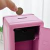 Kawaii Metal Storage Cabinet with Key Lock Mini Safe Desktop Organizer Pink Purple Blue Metal Box Cute Table Decoration