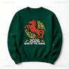 Happy New Year 2026 of The Horse Autumn and Winter Sweatshirt Party Long Sleeve Matching Hoodies Keep Warm  Adult Pullover