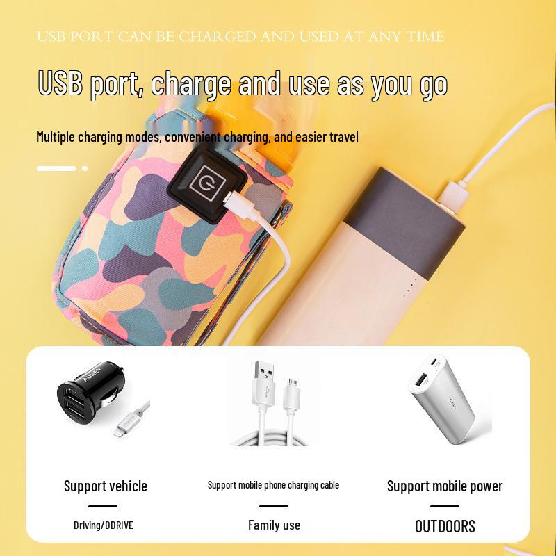 Universal Portable Baby Bottle Insulated Sleeve - Constant Temperature Outdoor Milk Warmer