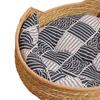 Cat Basket Bed Woven Washable Pet Supplies With Cushion And Pillow Cat Desk Bed For Indoor Outdoor Winter Travel Car Camping