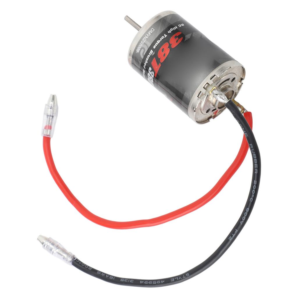 Elektrischer 380er Bürstenmotor 38 Windungen Edelstahl Hohes Drehmoment Leistung Geringe Reibung für Traxxas 116