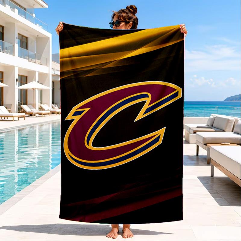 Cleveland Football Beach Towel, Microfiber Beach Towel, Perfect For Pool, Beach, Travel, Home Decor Beach Party Fan Gifts