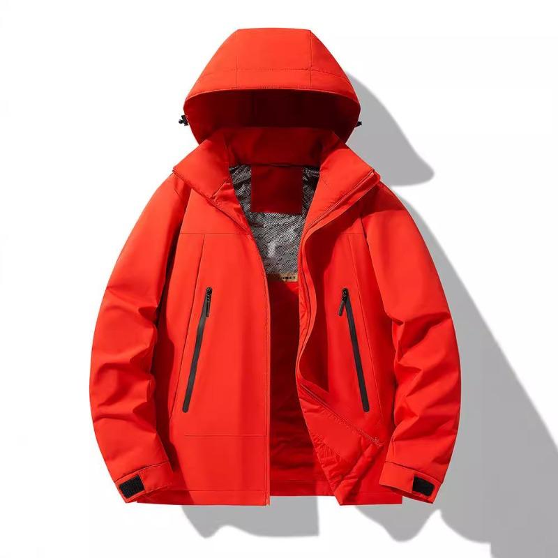 New Cotton-padded Clothes, Graphene Jackets, Men's Casual Jackets, Men's Trend Brand Removable Hats, Waterproof and Windproof.