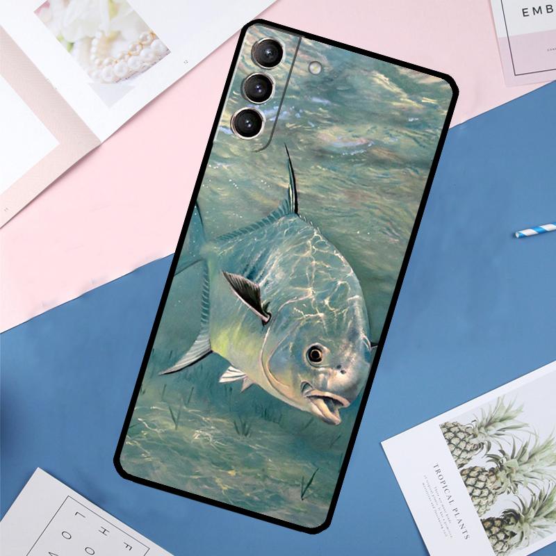 Fish Fishing Case For Samsung Galaxy S24 Ultra S21 S22 S23 S25 Ultra S9 S10 Plus S20 FE S25 FE Back Cover