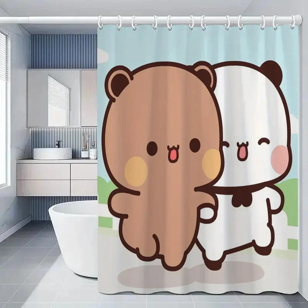 1pc BUBU DUDU Bathroom Curtains Bath Curtain Folding Partition Shower Accessories Bedrooms Luxury European Polyester Fabric