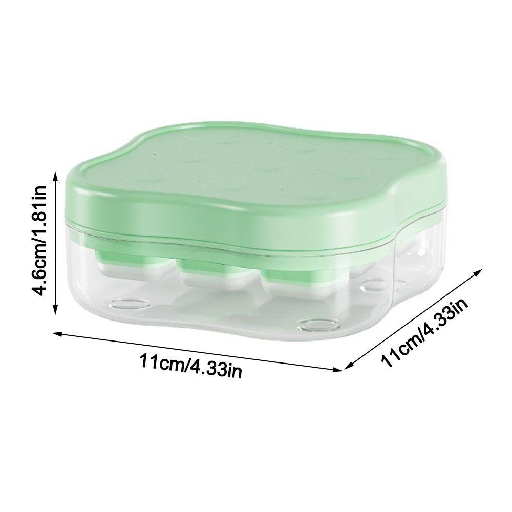 Mini Reusable Ice Cube Mold With Lid Press Ice-making Ice Tray For DIY Ice Cream