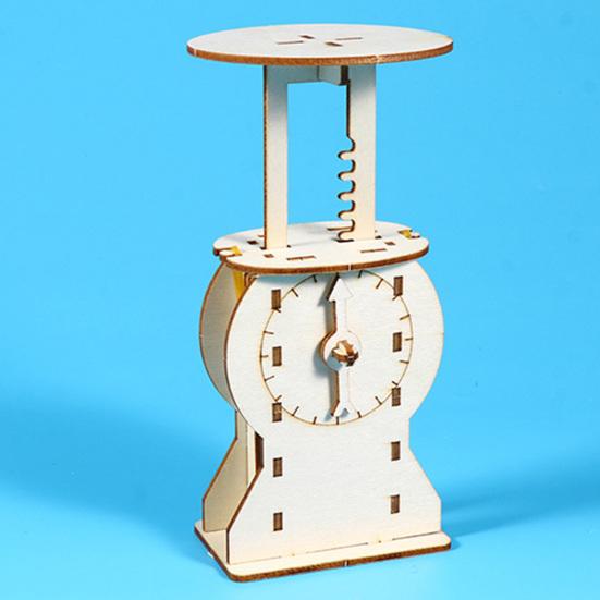 Yousheng 1 Set DIY Gravities Scale Model Kit Handmade Wooden Puzzle Platform Balance Building Crafts Kids STEM Educational Science Experiment Toy