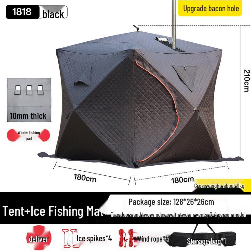 Pentagonal Winter Outdoor Sauna Tent: Portable Steam & Sweat Box for Ice Fishing and Medicinal Bath.