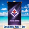 Beach Towel Custom Name Text, Quick Dry Large Towel For Beach HomeFiorentina FC