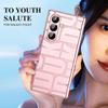 For Samsung Galaxy Z Fold7 5G Case Electroplating PC Phone Cover with Tempered Glass Film