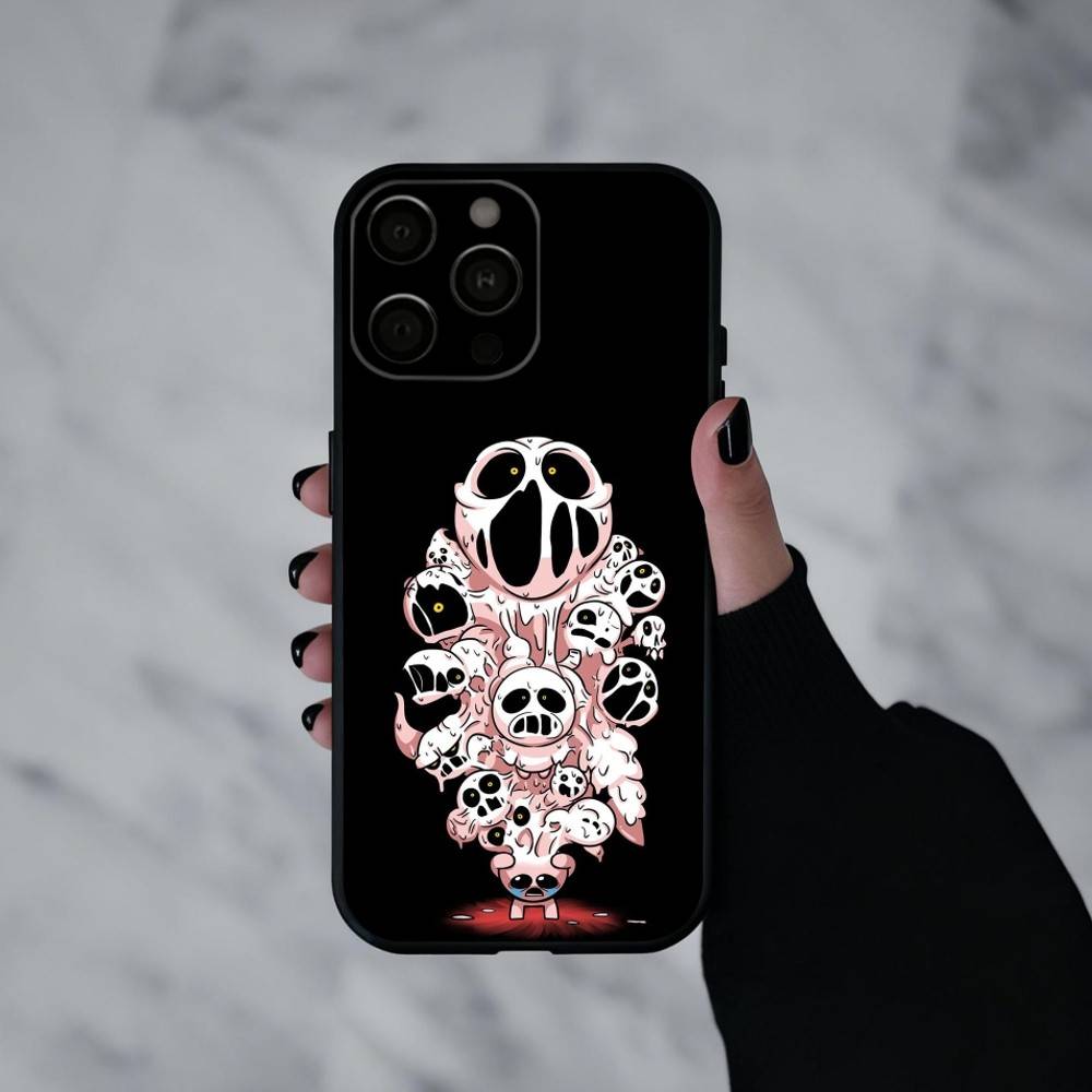 

T-The B-Binding Of I-Isaac-C Phone Case For iPhone 17pro,16,15,14,13,12,11 Plus,Pro Max,XS,Soft Silicone Black Cover iPhone16
