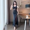 Sexy Dress Long Evening Dress Shows Youthful Temperament Women's Night Show Soft Style