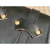 Combo Pack Of 3 Real Black Leather Motorcycle Saddle Bags 3 Side Pouch Panniers