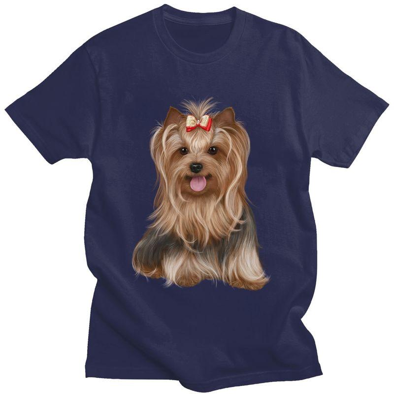 Custom Yorkshire Terrier Yorkie Dog T Shirt for Men Tshirt Tees Tshirts