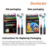 Shuttle Art Acrylic Brush Fine Tip Twin acrylic paint metallic suitable for use on and Perfect for handmade DIY art and as a Markers, & Pen, 36-Color