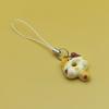 Adorable Kitten Donut Cat Phone Charm Strap Keycord Cute Lanyard Cellphone Case Pendant for Airpods Case Keychain Cord