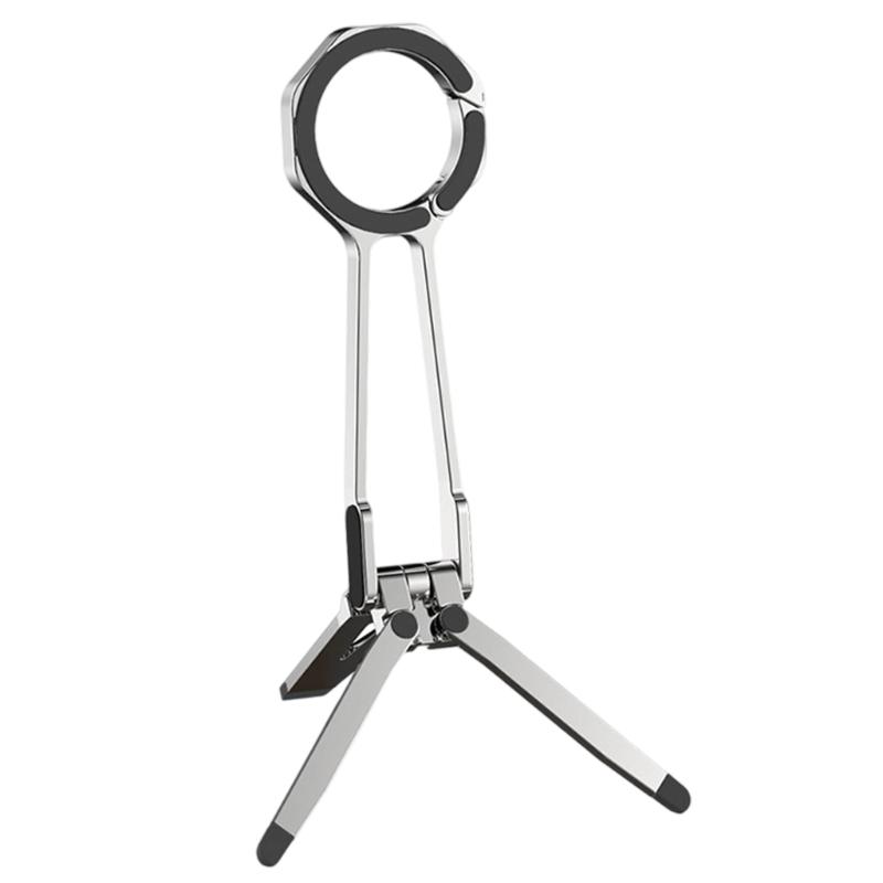 Stabiles Dreieckiges Design Handyhalterung Rack Stütze Magnetfuß 360° Drehung für Videoanrufe Aufnahme Inhaltserstellung