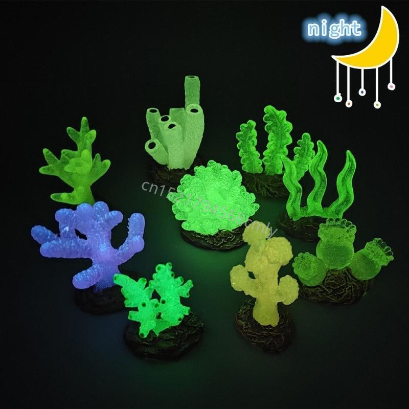 Simulation CoralReefs Fish Tanks Decorations Aquariums Ornament Landscape Coral 6XDE