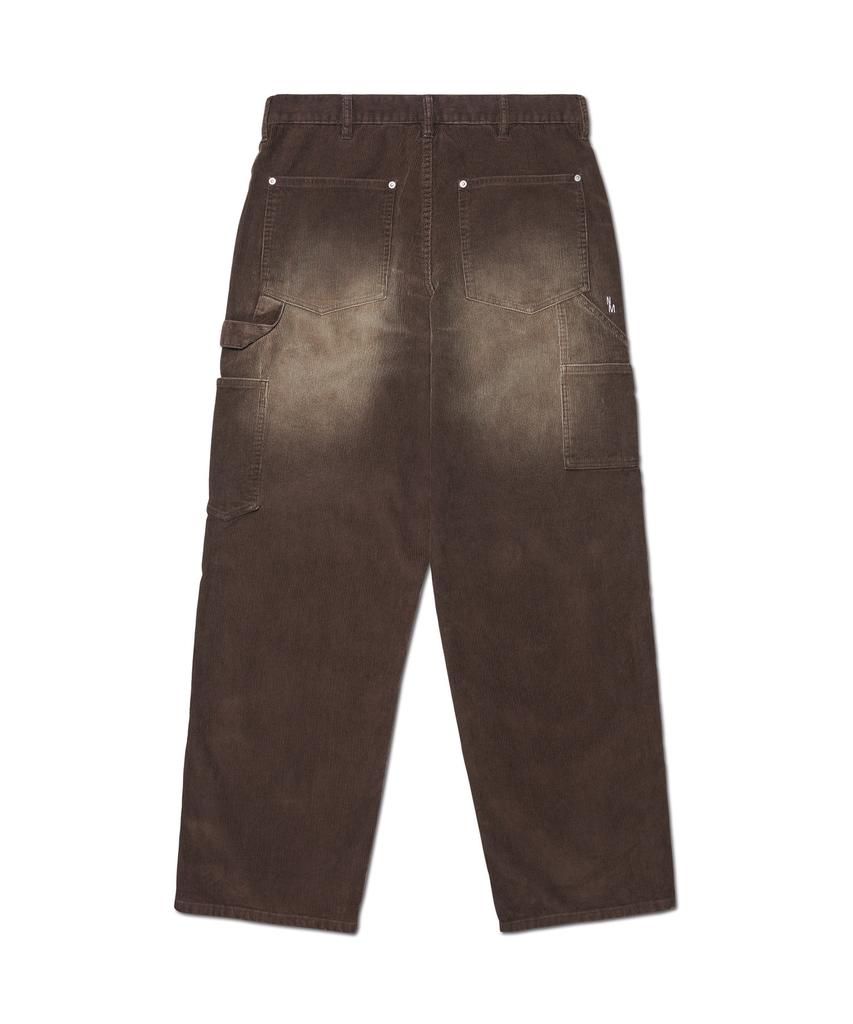 Nomaenyueol Double Knee Corduroy Pants - Washed Brown