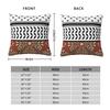 Palestinian Keffiyeh And Arabic Lithograph Pillow Cover Pillow Case For Car Home Decorative Cushion Cover Square Pillowcases