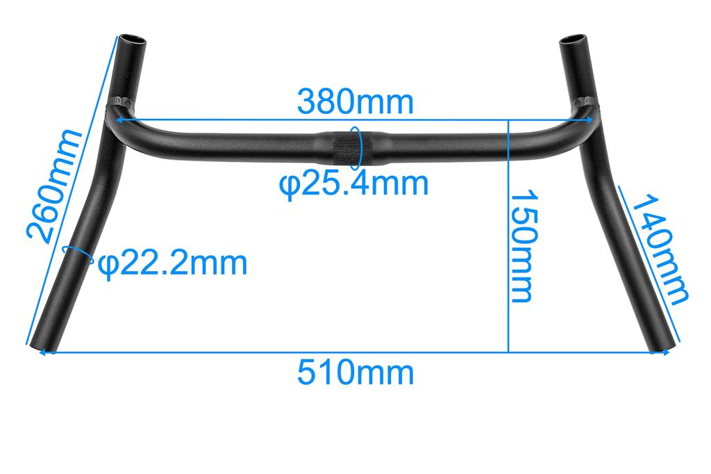 WEERAS Bicycle Handlebar Aluminum Alloy Professional External Swing Angle Suitable for Touring Long Time Handle, Bike, Riding.