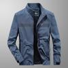 Casual Jacket Men's Spring and Autumn Thin Top Loose Large Size Middle-aged and Young Business Casual Stand Collar Jacket