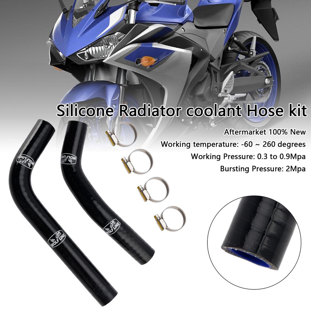 Yamaha MT-03 MT-25 YZF R3 R25 2015-2024 İçin Silikon Radyatör Soğutma Suyu Hortumu