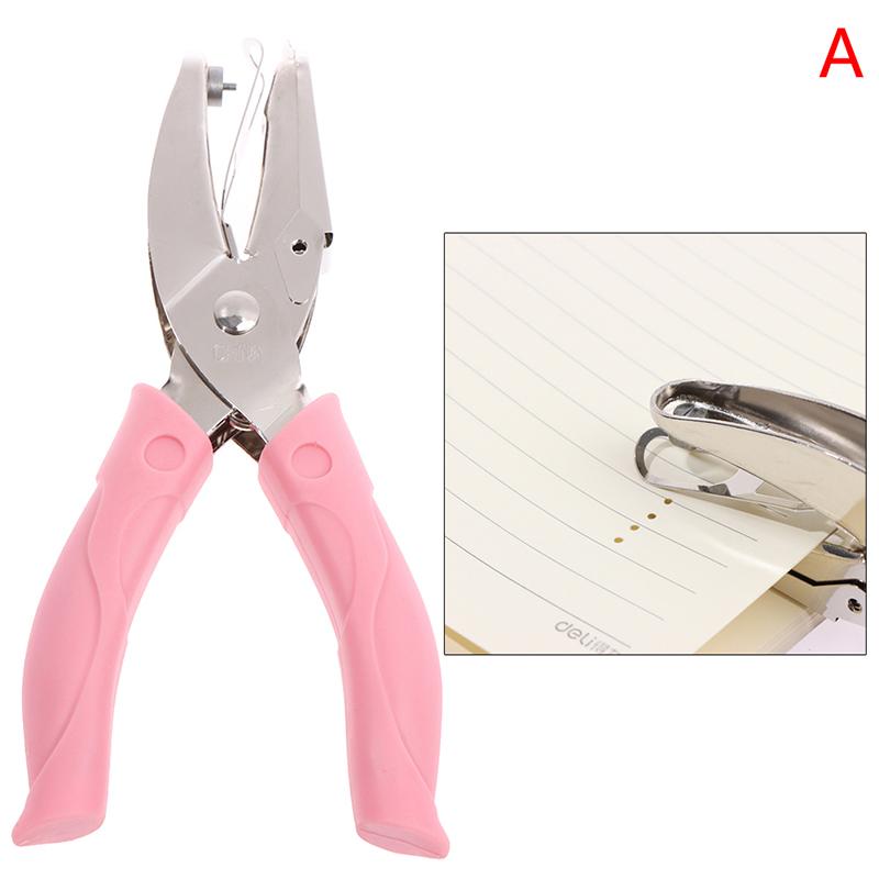 Hand Held Single Hole Punch Small Stationery Binding Punch Card Punch