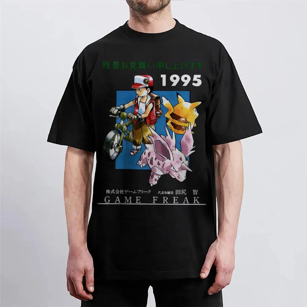 Pánské tričko Pokemon Čistá bavlna Ležérní Kulatý výstřih Krátký rukáv Oblečení Letní Sportovní Ležérní Top s krátkým rukávem