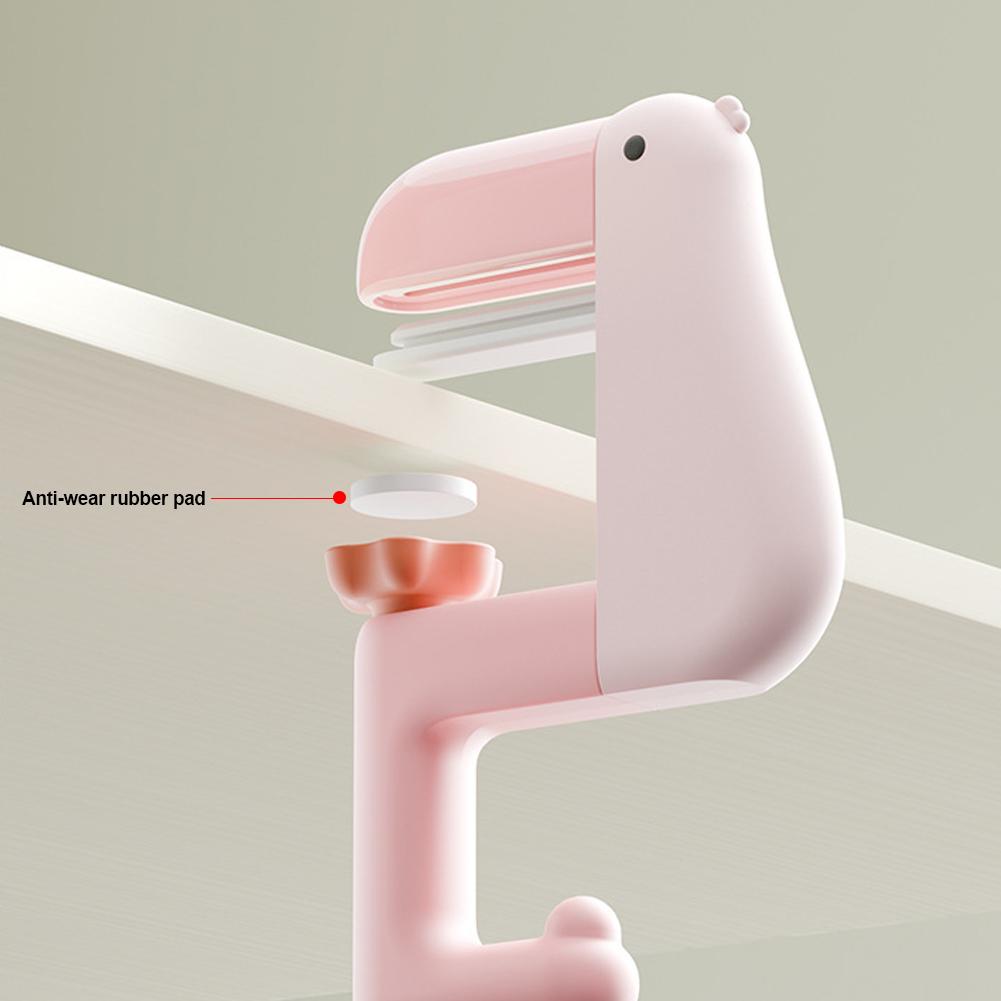 Cute Portable Desk Side Hanging Bag Hook Multifunctional Adjustable Table Bag Hanger Plastic Travel Bag Organizer