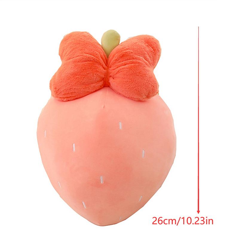 26Cm Pluș Moale Căpșună Drăguț Desen Animat Fruct Jucărie de Pluș Fructe Pernă de Sofa Jucărie Amuzantă pentru Dormit Cadou Fată