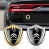 1/2pcs 3D Metal Car Fender Body Emblem Shield Stickers Auto Accessories For Citroen C4 Picasso Xsara C5 Aircross Cactus C1 C2 C3