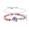 12Pcs/set Unicorn Charm Elastic Beaded Bracelets for Kids Girls Birthday Party Favors Pinata Filler Gifts for Guests Baby Shower