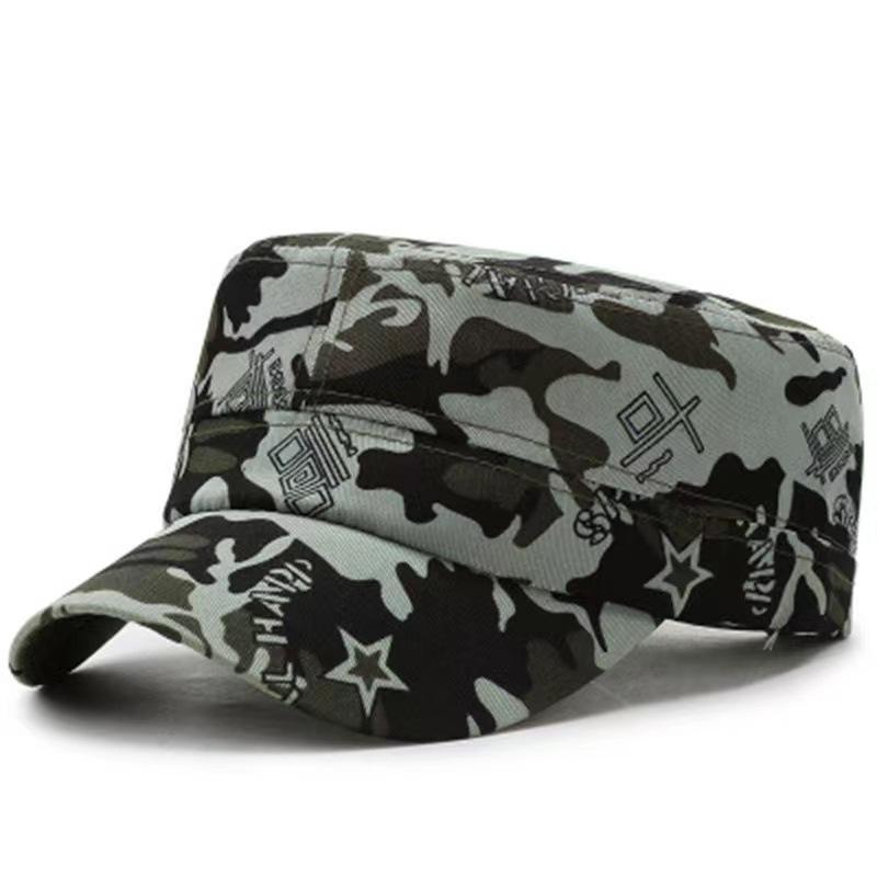 Maskáčová plochá čepice Maskáčová baseballová čepice Nastavitelná Klasická Klobouk proti slunci Pro ženy Muže Gorras Outdoorové sportovní čepice