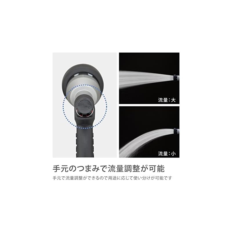 Takagi Tough Gear Metal FA Watering Nozzle for Standard Hose, Metal Nozzle, with Flow Control, QG556
