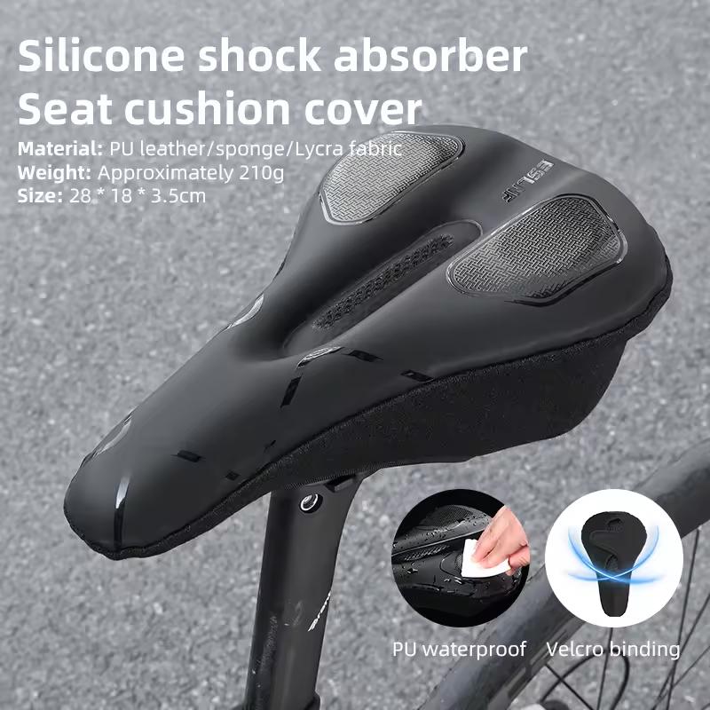 ESLNF Silicone Bicycle Saddle Cover Shockproof