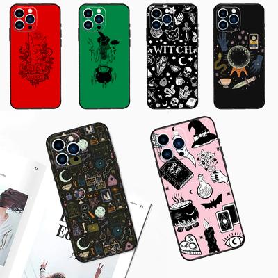 Witch Aesthetic Art Phone Case For iPhone 15 14 13 12 11 Pro Max Plus Mini X XR XS Max 7 8 SE Soft TPU Cover