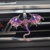 Dragon Car Air Freshener Clip Cute Little Flying Dragon Vent Clip Diffuser Car Diffuser Vent Outlet Clip Rhinestone For Car