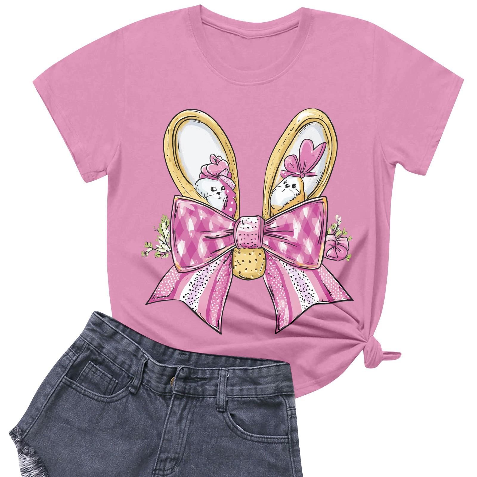 

Жіноча повсякденна футболка з круглим вирізом і короткими рукавами XL кавун червоний колір