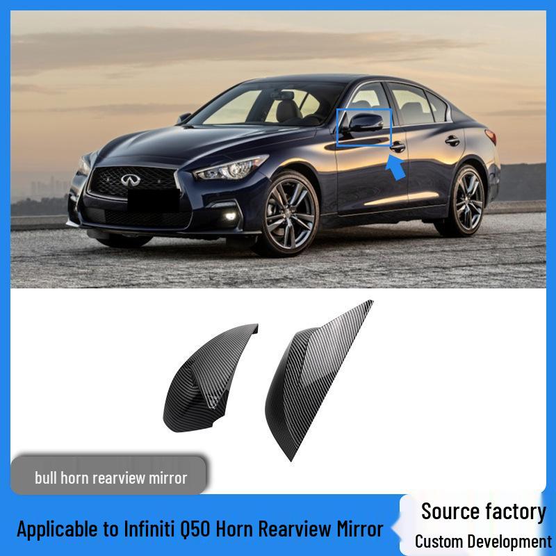 Rearview Mirror Cover for 2014-2021 Infiniti Q50/Q60/Q70/Q50L