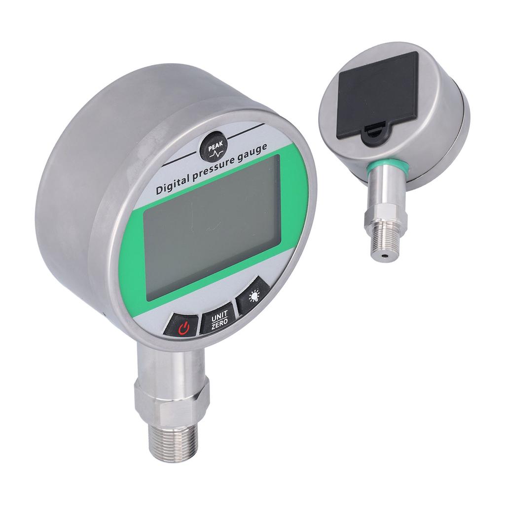Digital Hydraulic Pressure Gauge Stainless Steel Accurate with Lower Mount 4.5V 1.6MPa