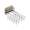 Wall Mounted Sock Hanger Stainless Steel Folding Drying Rack for Towel Underwear