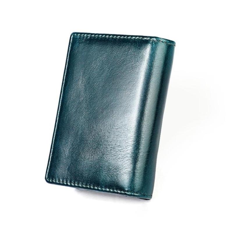 Stilvolle Einfachheit für Herren und Damen, Leder-Geldbörse, Ausweishülle, Visitenkartenetui, antimagnetische RFID-Diebstahlsicherung, kleine Geldbörse für Karten