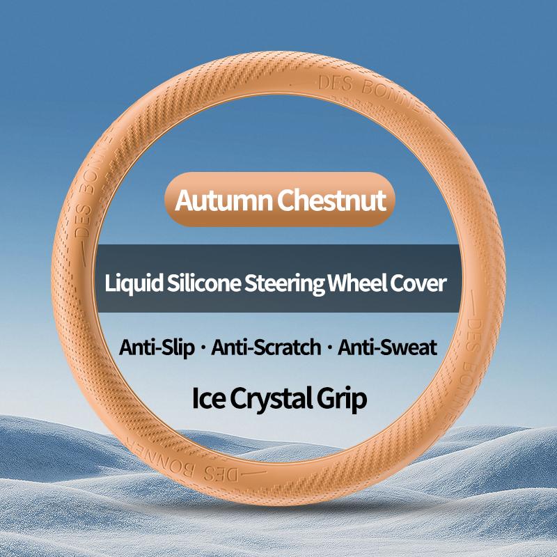 Liquid Silicone Car Steering Wheel Cover For Mercedes-Benz, Ultra-Soft Skin-Friendly Grip, Crack-Proof, Non-Slip Sweat-Absorbent