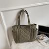 Women's Versatile Large Capacity Canvas Tote Bag - Lightweight, Padded, Casual Handbag for Commute