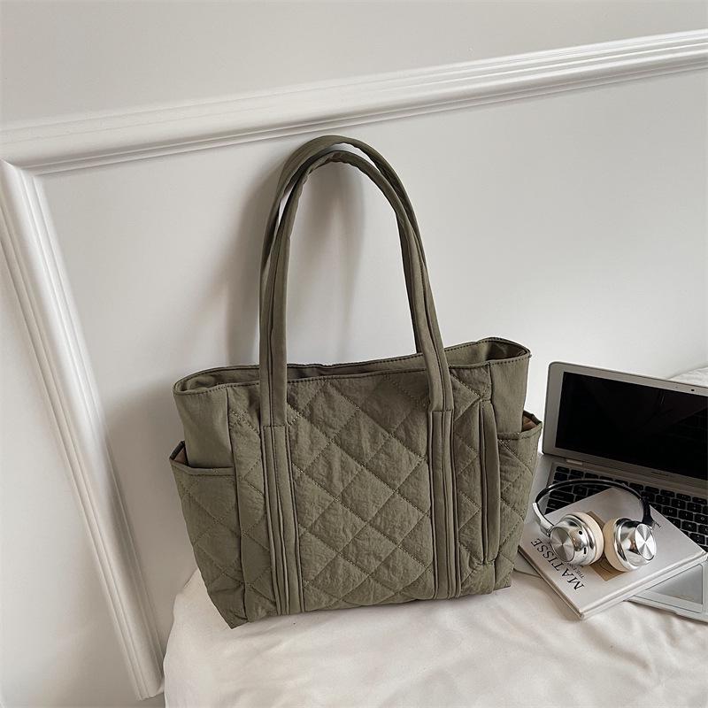 Women's Versatile Large Capacity Canvas Tote Bag - Lightweight, Padded, Casual Handbag for Commute