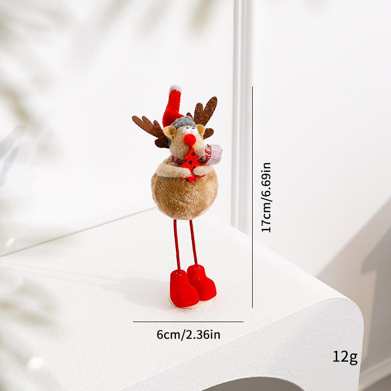 Santa Christmas Decor Reindeer Diy Ornament With Festive European Theme